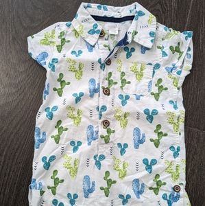 Mud Pie Baby Boys Cactus Romper, 9-12m
